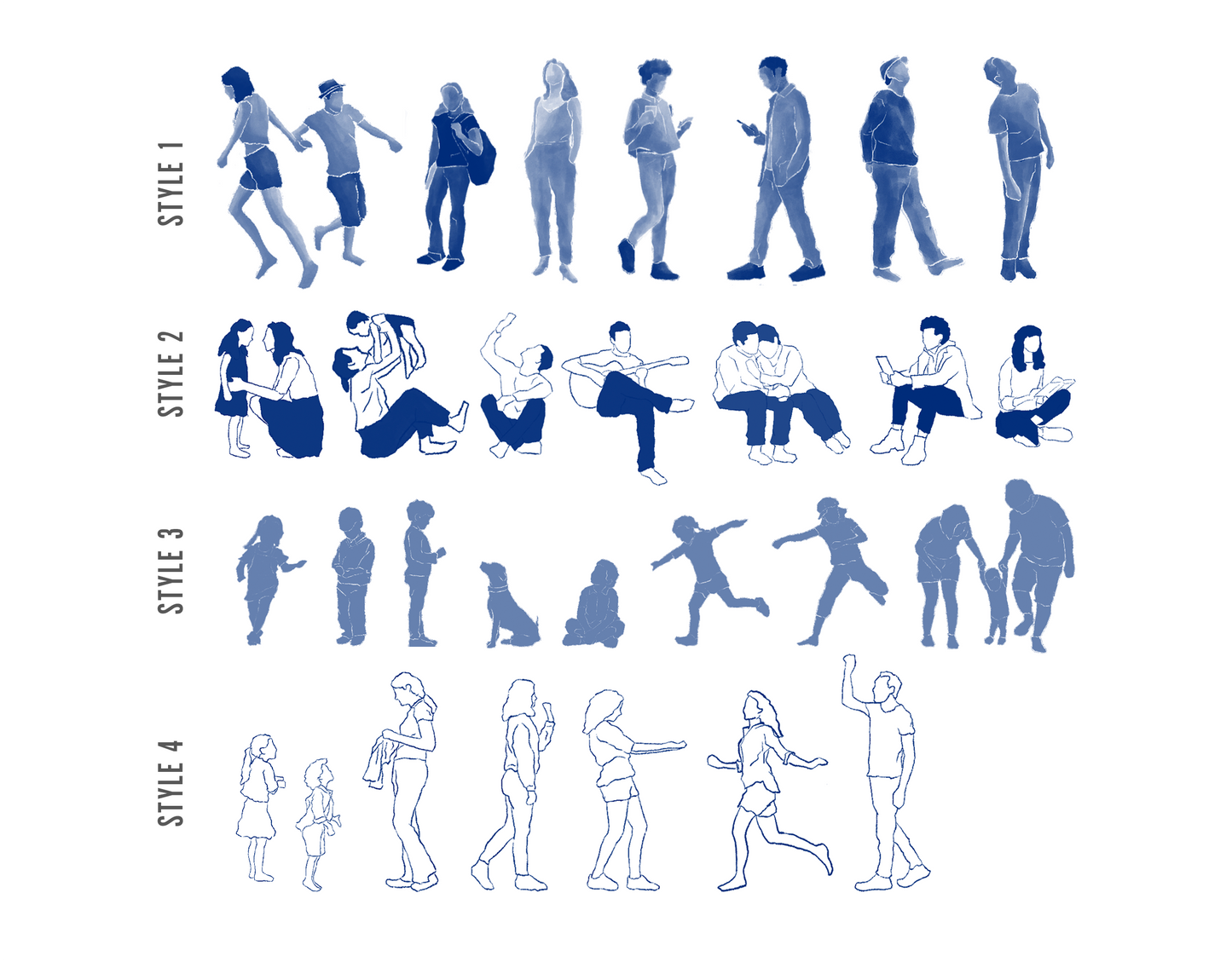 Procreate Watercolour People Set