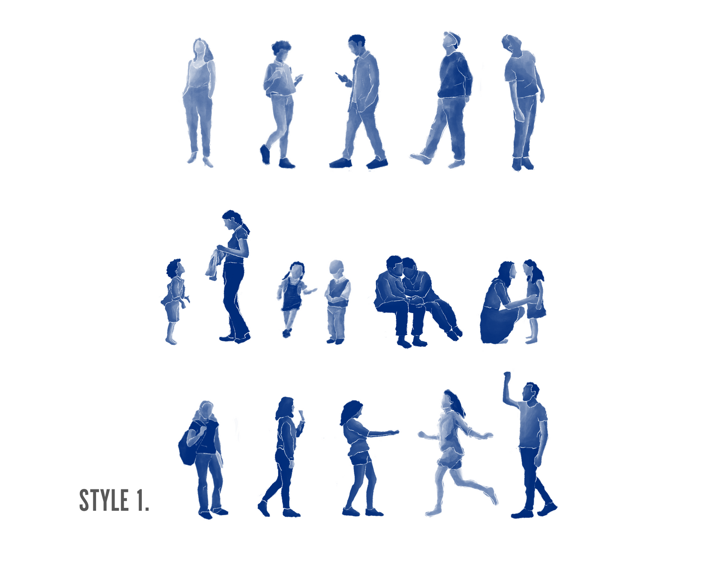 Procreate Watercolour People Set