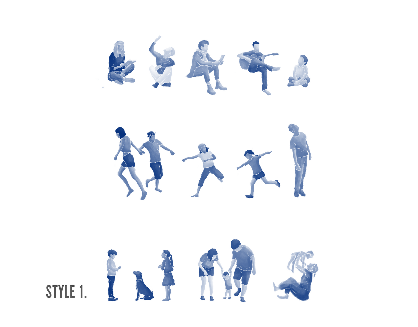 Procreate Watercolour People Set